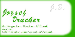 jozsef drucker business card